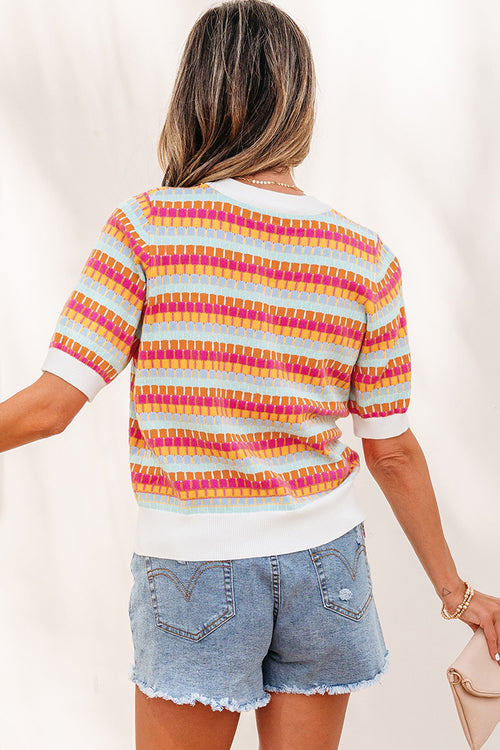 Bellamy Knit Short Sleeve Sweater