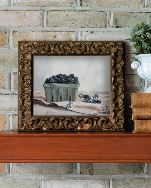 Blueberries In A Crate Print