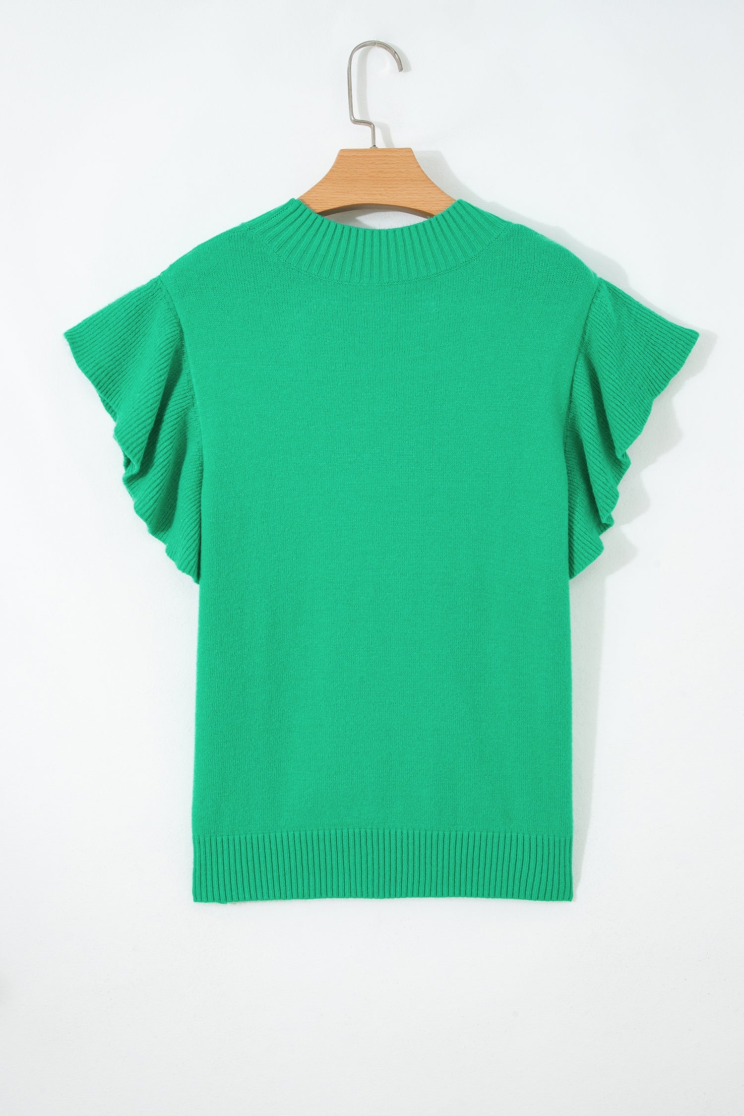 Alexis Ruffle Short Sleeve Sweater